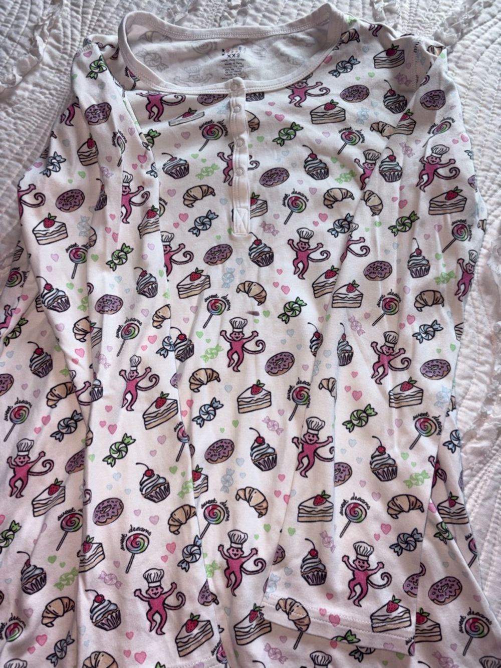 ROLLER RABBIT PAJAMA TOP ONLY - SWEET DREAMS - Picture 2 of 3